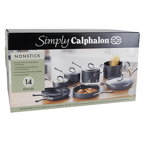Select by Calphalon Hard-Anodized Nonstick Pots and Pans, 14-Piece