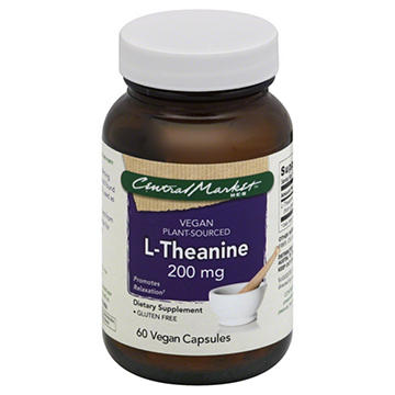 Central Market L-Theanine 200mg Capsules