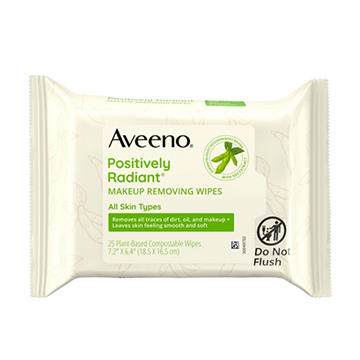 Aveeno Positively Radiant Makeup Removing Wipes