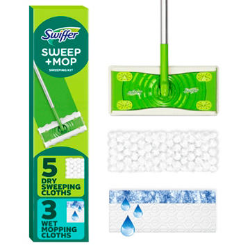 Swiffer Sweep & Mop 2-in-1 Dry + Wet Floor Mopping & Sweeping Kit