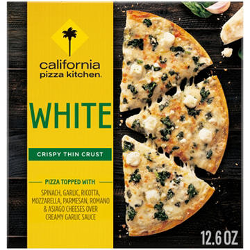 California Pizza Kitchen Crispy Thin Crust White Frozen Pizza - Spinach & Garlic
