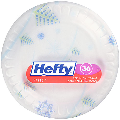 Hefty Everyday Soak Proof 9 Inch Foam Plates - Shop Plates & Bowls at H-E-B