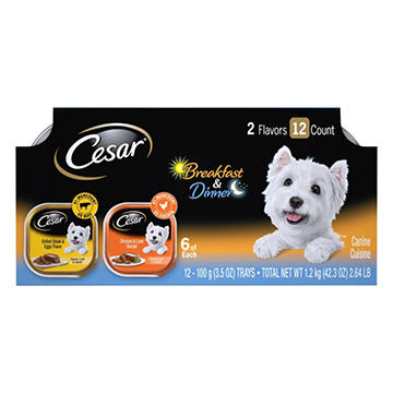 Cesar Wet Dog Food Classic Loaf in Sauce Breakfast and Dinner Mealtime