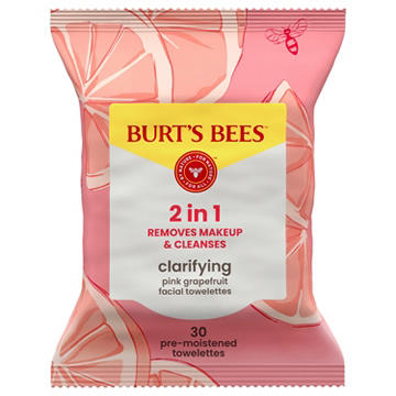 Burt's Bees Clarifying Facial Towelettes - Pink Grapefruit