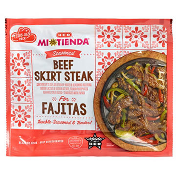 H-E-B Mi Tienda Seasoned Beef Skirt Steak for Fajitas
