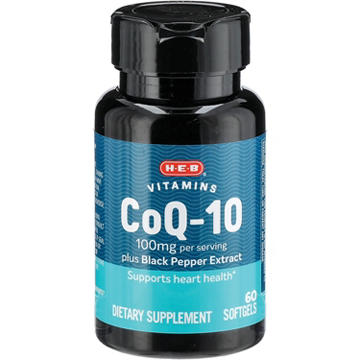 H-E-B Vitamins Co Q-10 100 mg Softgels
