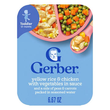 Gerber Mealtime for Toddler - Yellow Rice & Chicken with Vegetables in Sauce