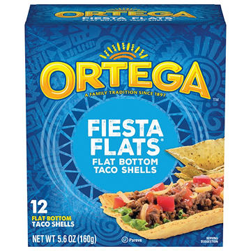 Ortega Fiesta Flats Flat Bottom Taco Shells