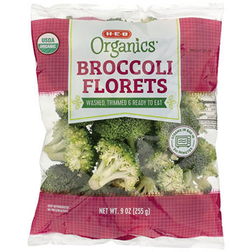 H-E-B Organics Steamable Broccoli Florets