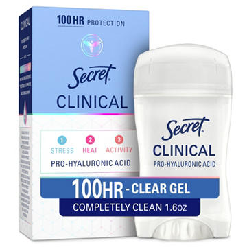 Secret Clinical Strength Clear Gel Antiperspirant And Deodorant, Completely