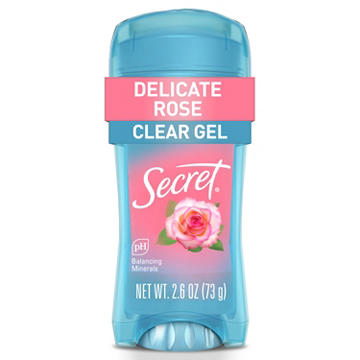 Secret 48 Hr Antiperspirant Deodorant Clear Gel - Rose