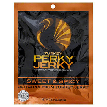 Perky Jerky Sweet & Spicy Ultra Premium Turkey Jerky