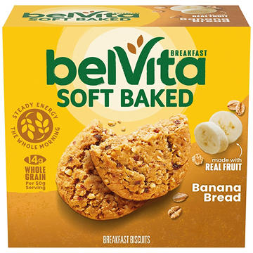 belVita Soft Baked Banana Bread Breakfast Biscuits