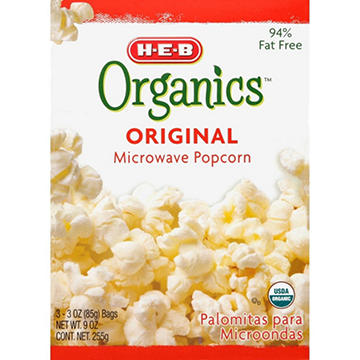 H-E-B Organics Original Microwave Popcorn