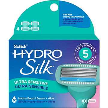 Schick Hydro Silk Ultra Sensitive 5-Blade Razor Refills
