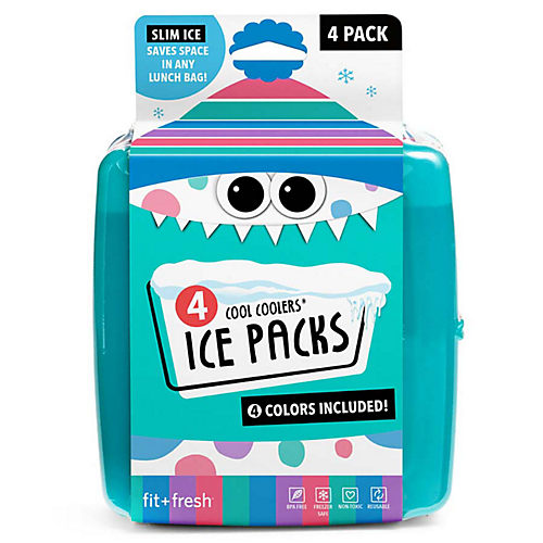 4 ct. Slim Ice Packs for Lunch Boxes only $7.99! Cute Shapes!