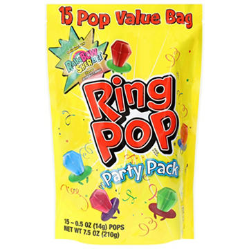 Ring Pop Party Pack Assorted Flavor Lollipops