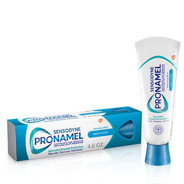 Sensodyne Pronamel Multi-Action Enamel Toothpaste for Sensitive Teeth, Cleansing Mint