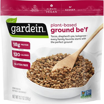 Gardein Vegan Frozen Gluten Free Plant Based Ground Be'f Crumbles