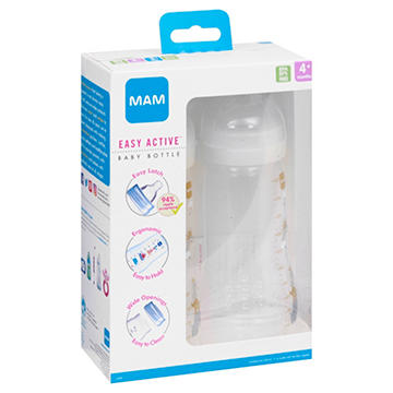 MAM 11 OZ Baby Bottles, Assorted Colors
