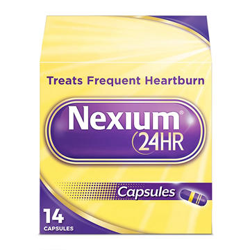 Nexium 24HR Acid Reducer Heartburn Relief Capsules for All-Day and All-Night Protection from Frequent Heartburn with Esomeprazole Magnesium