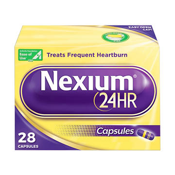 Nexium 24HR Acid Reducer Heartburn Relief Capsules for All-Day and All-Night Protection from Frequent Heartburn with Esomeprazole Magnesium
