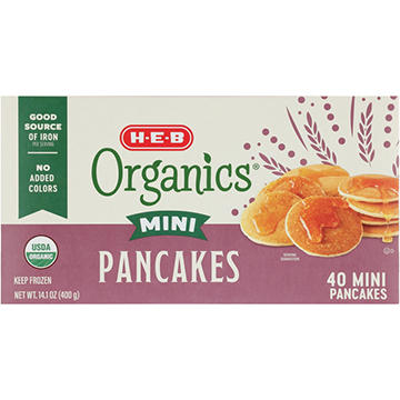 H-E-B Organics Frozen Mini Pancakes