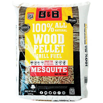 B&B Charcoal All Natural Mesquite Wood Pellets