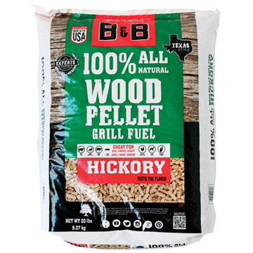 B&B Charcoal All Natural Hickory Wood Pellets
