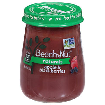 Beech-Nut Naturals Baby Food - Apple & Blackberries