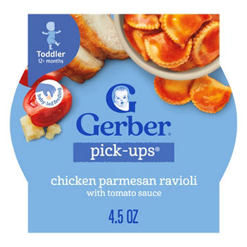 Gerber Mealtime for Toddle Pick-Ups - Chicken & Parmesan Ravioli
