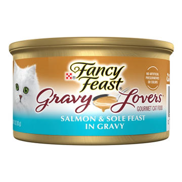 Fancy Feast Purina Gravy Lovers Gourmet Wet Cat Food - Salmon and Sole Feast