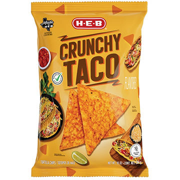 H-E-B Crunchy Taco Flavored Tortilla Chips