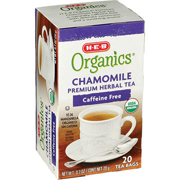 H-E-B Organics Caffeine-Free Chamomile Herbal Tea Bags