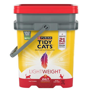 Tidy Cats Purina LightWeight 24/7 Performance Odor Control Multi-Cat Litter Clumping Dust Free