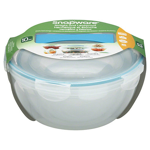 Snapware Medium Round Glass Food Storage Container - Shop Food Storage at  H-E-B