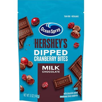 Ocean Spray Hershey's Milk Chocolate Dipped Craisins Cranberry Bites