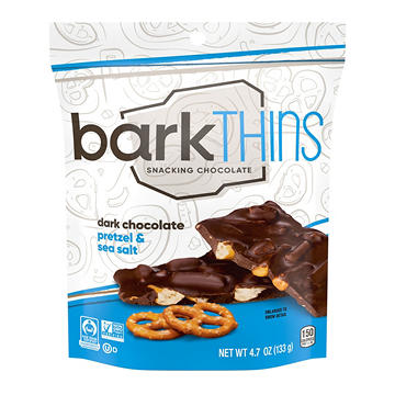 Bark Thins Dark Chocolate Pretzel & Sea Salt Snacking Bars