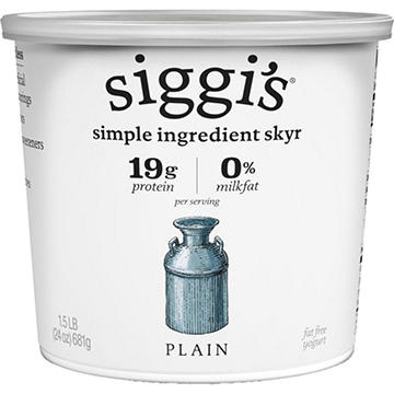Siggi's Nonfat Strained Icelandic Skyr Yogurt - Plain