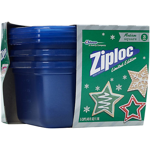 Ziploc medium square hot sale