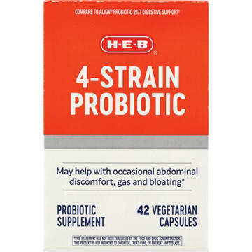 H-E-B 4-Strain Probiotic Capsules