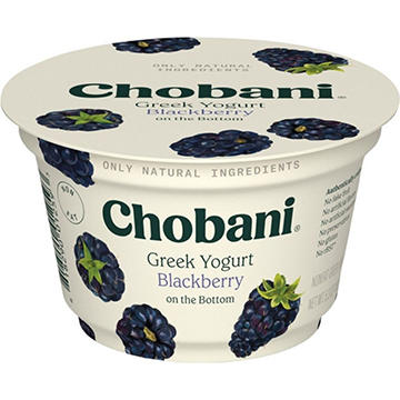 Chobani Non-Fat Blackberry on the Bottom Greek Yogurt