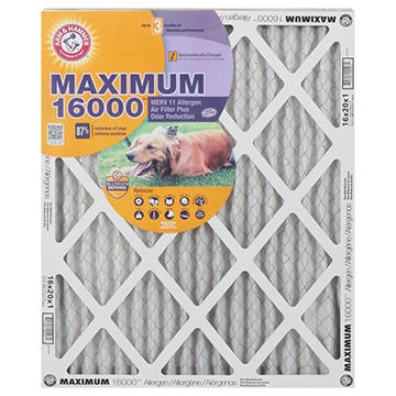 Arm & Hammer Maximum 1600 Allergen Air Filter Plus Odor Reduction