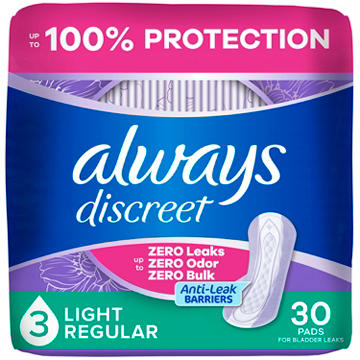 Always Discreet Light Incontinence Pads