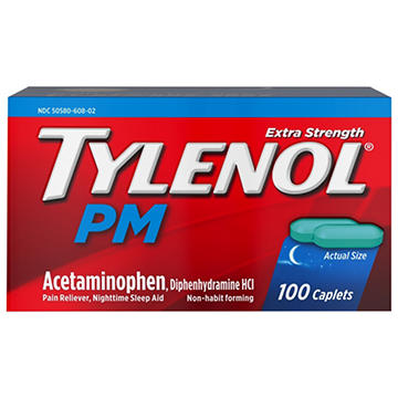 Tylenol PM Extra Strength Pain Relief & Sleep Aid Caplets