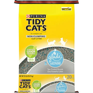 Tidy Cats Purina Non Clumping Glade Clear Springs Multi Cat Litter Odor Control Formula