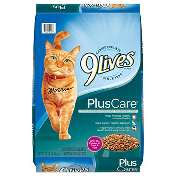 9Lives Plus Care Flavors of Tuna & Egg Dry Cat Food