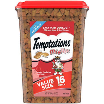 Temptations MixUps Backyard Cookout Flavor Crunchy and Soft Cat Treats