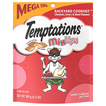 Temptations MixUps Backyard Cookout Flavor Crunchy and Soft Cat Treats
