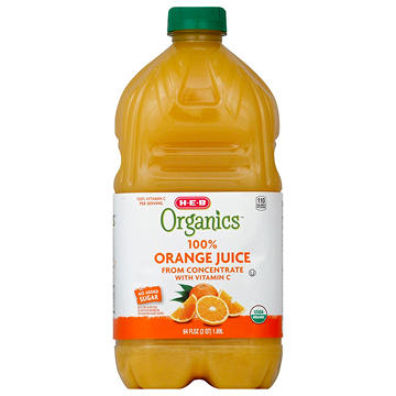 H-E-B Organics 100% Orange Juice